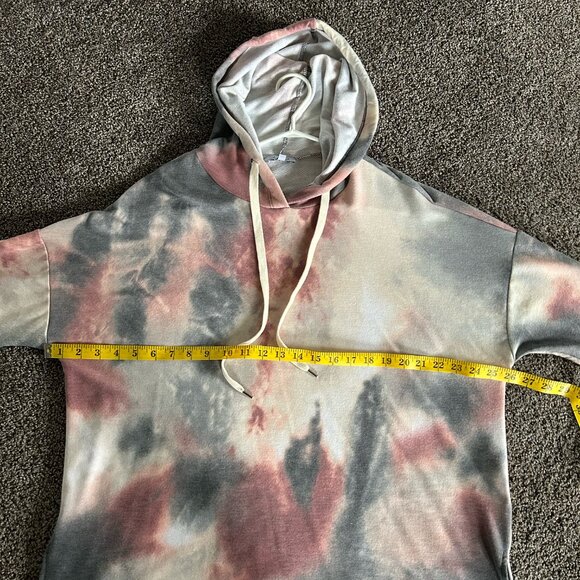 Women's Lightweight Tie-Dye Shirt with Hood Size XL NWOT - Picture 8 of 9